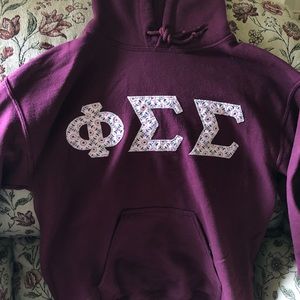 Phi Sigma Sigma Letters Hoodie